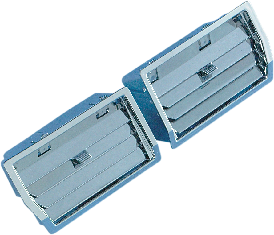 SHOW CHROME Lower Fairing Fresh Air Vents - Chrome 52-552