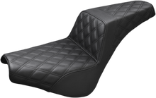 SADDLEMEN Step-Up Seat - Full Lattice Stitch - Black - FX '18-'24 818-30-175