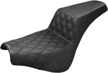 SADDLEMEN Step-Up Seat - Front Lattice Stitch - Black - FX '18-'24 818-30-172