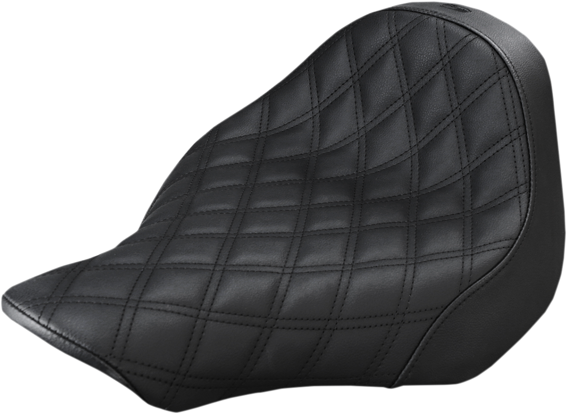 SADDLEMEN Renegade Solo Seat - Lattice Stitched - Black - FXSB '13-'17 813-27-002LS