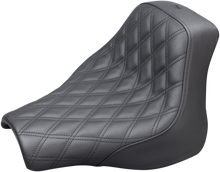 SADDLEMEN Renegade™ Solo Seat - Lattice Stitched - Black - FXFB '18-'19 818-28-002LS