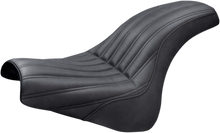 SADDLEMEN Knuckle 2-Up Seat - Ribbed - Black 818-28-047K