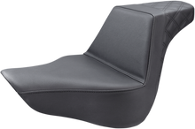 SADDLEMEN Step-Up Seat - Rear Lattice Stitch - Black - FL/FX '18-'24 818-27-173