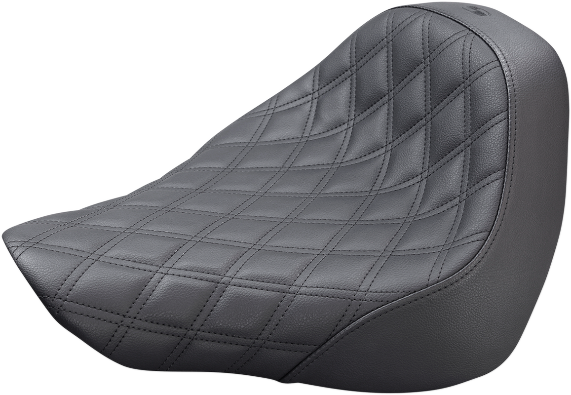 SADDLEMEN Renegade Solo Seat - Lattice Stitched - Black - FL/FX '18-'24 818-27-002LS