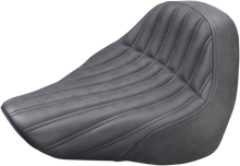 SADDLEMEN Knuckle Solo Seat - Ribbed - Black - FL/FX '18-'24 818-27-0023
