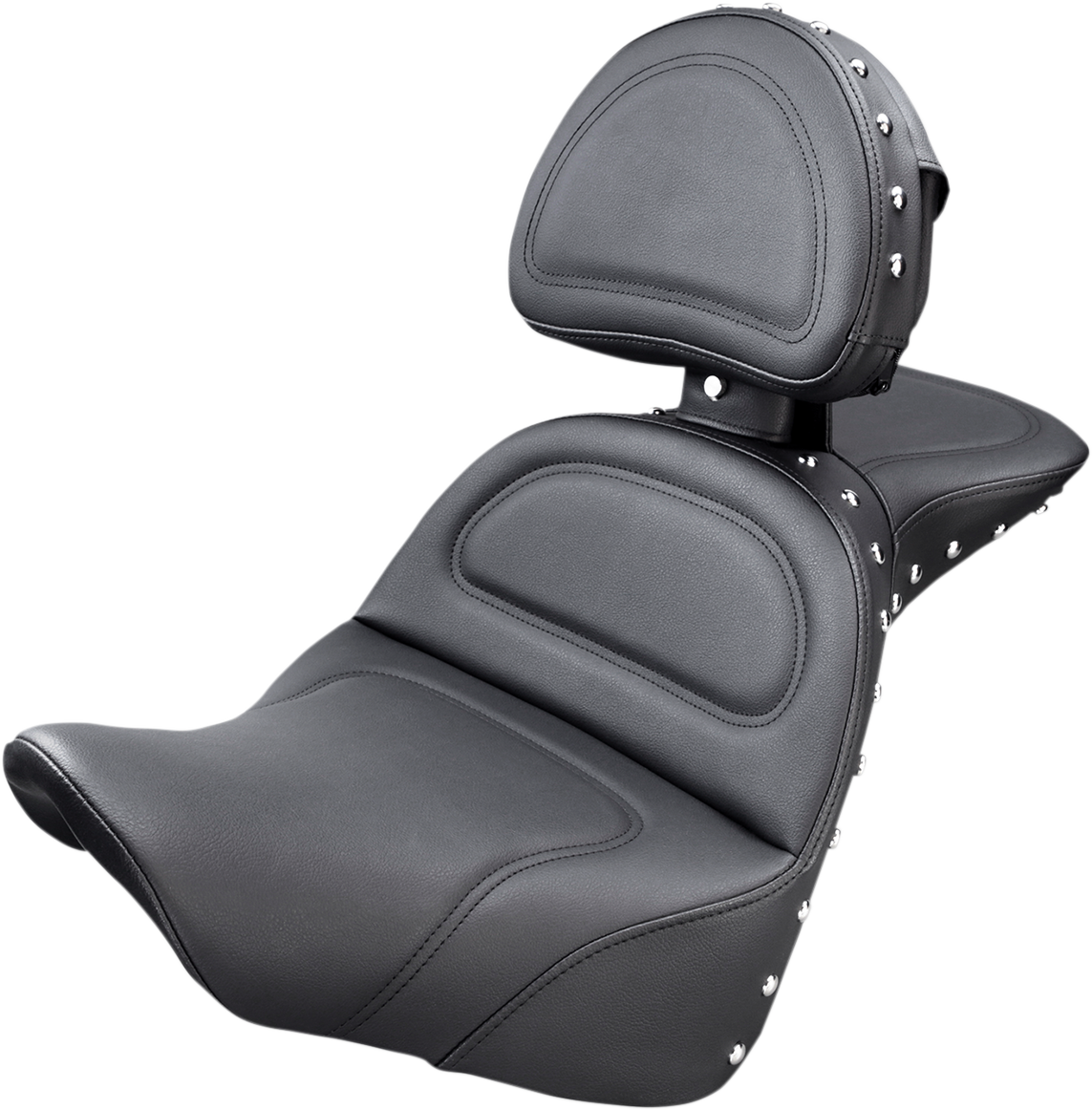 SADDLEMEN Explorer Special Seat - Studded - w/ Backrest - FL/FX '18-'24 818-27-040