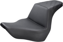 SADDLEMEN Step-Up Seat - Rear Lattice Stitch - Black 818-29-173