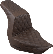 SADDLEMEN Step-Up Seat - Full Lattice Stitch - Brown 818-29-175BR