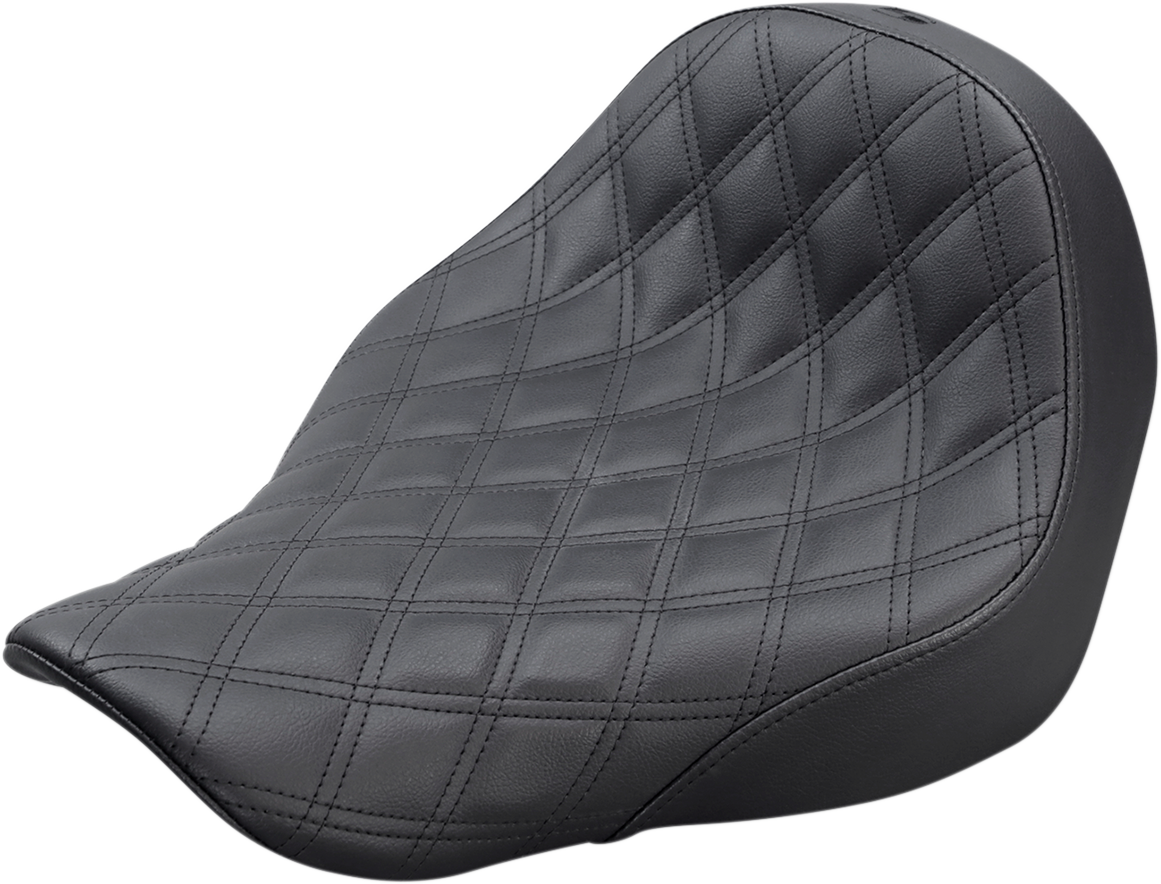 SADDLEMEN Renegade Solo Seat - Lattice Stitched - Black - FL/FX '18-'24 818-29-002LS