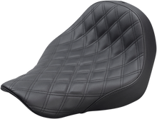 SADDLEMEN Renegade Solo Seat - Lattice Stitched - Black - FL/FX '18-'24 818-29-002LS