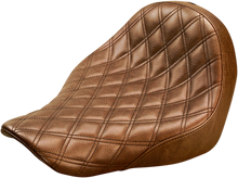 SADDLEMEN Renegade™ Solo Seat - Lattice Stitched - Brown - FL/FX '18-'24 818-29-002BLS