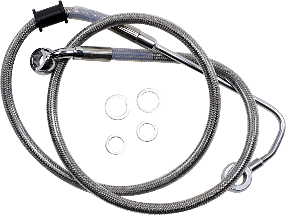 DRAG SPECIALTIES Brake Line - +6" - Stainless Steel - '15-'17 Softail 618300-6
