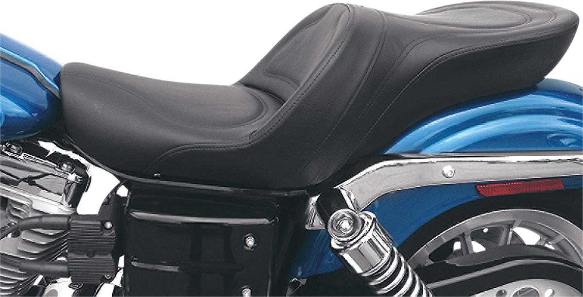 SADDLEMEN Seat - Explorer™ - Without Backrest - Stitched - Black - FXD '04-'05 804-04-0291