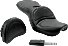 SADDLEMEN Seat - Explorer™ - With Backrest - Stitched - Black - FXD '04-'05 804-04-0301