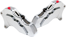 6 Pist Front Dual Caliper Kit Chrome 00 Up W/ 11.5" Rotor
