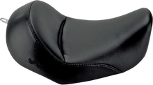 SADDLEMEN Heels Down Solo Seat - Without Backrest - Plain - Black - Dyna 806-04-0021