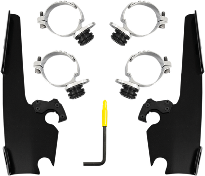 MEMPHIS SHADES Batwing - Mounting Kit - Black - FXLR MEB2036