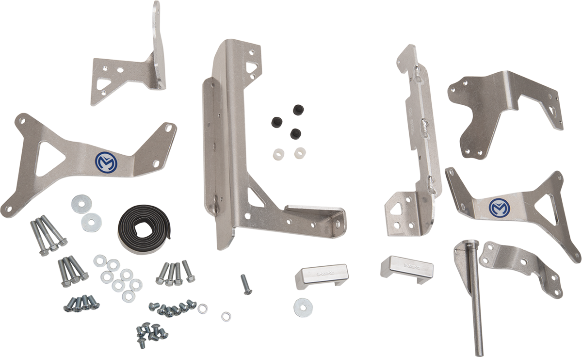 MOOSE OFFROAD Radiator Braces - Silver - Yamaha 11-5019