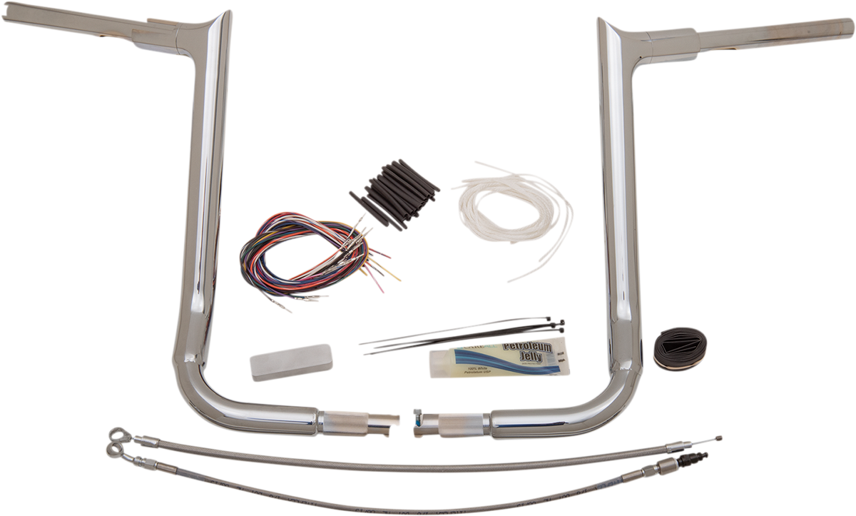 FAT BAGGERS INC. 1-1/2" EZ Install Pointed Top Handlebar Kit - 16" - Chrome 809116