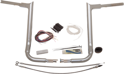 FAT BAGGERS INC. 1-1/2" EZ Install Pointed Top Handlebar Kit - 16" - Chrome 809116