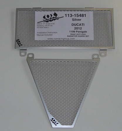 Cox Racing Radiator Guards for the Ducati Panigale 1299 / 1199 / 899 / 959 / V2 - Original Kit