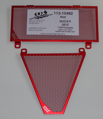 Cox Racing Radiator Guards for the Ducati Panigale 1299 / 1199 / 899 / 959 / V2 - Original Kit