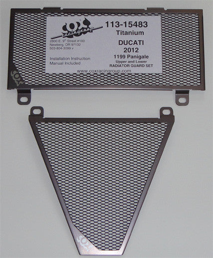 Cox Racing Radiator Guards for the Ducati Panigale 1299 / 1199 / 899 / 959 / V2 - Original Kit
