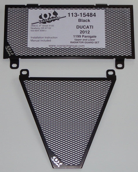 Cox Racing Radiator Guards for the Ducati Panigale 1299 / 1199 / 899 / 959 / V2 - Original Kit