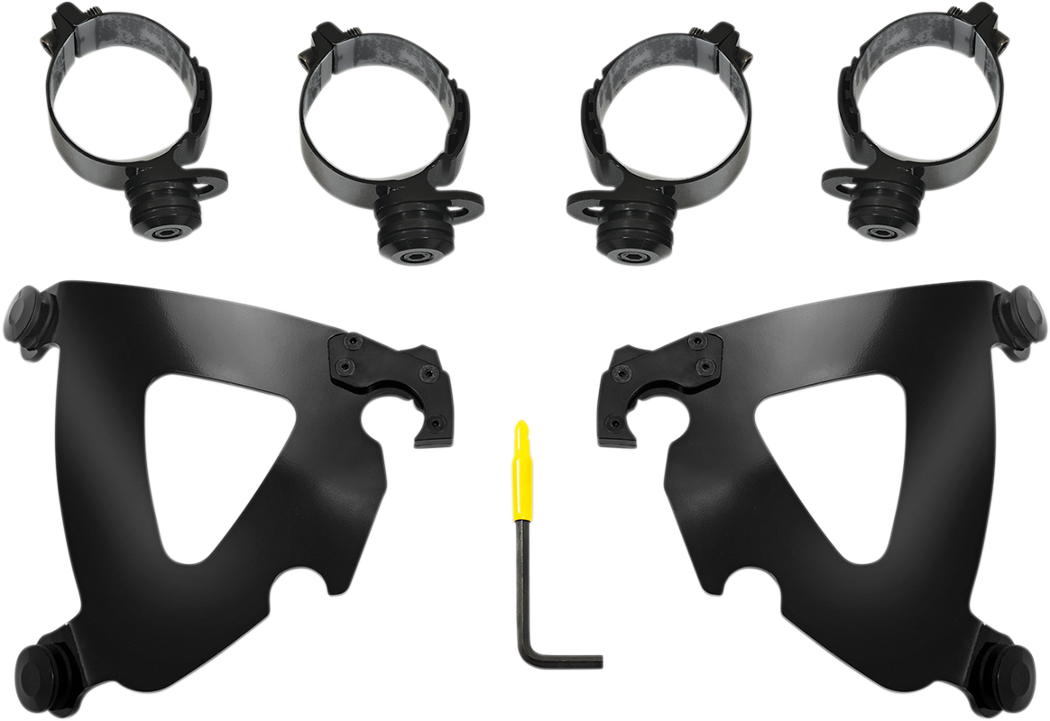 MEMPHIS SHADES Road Warrior Mounting Kit - Black - FLSB/FXLRS MEB2043