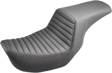 SADDLEMEN Step-Up Seat - Front Tuck-n-Roll - Black - Dyna 806-04-171