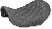 SADDLEMEN Renegade Solo Seat - Lattice Stitched - Black - Dyna '06-'17 806-04-002LS