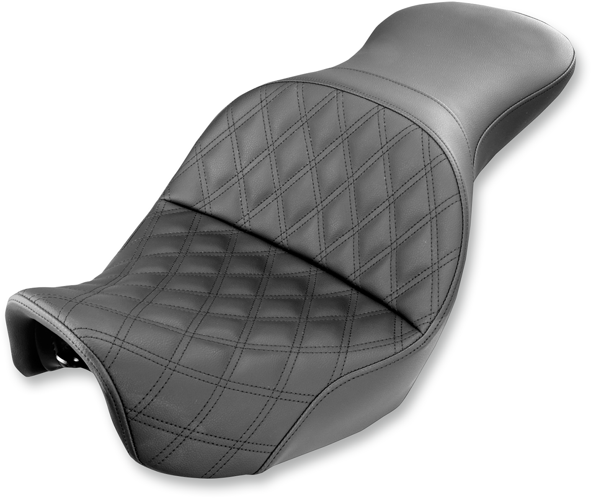 SADDLEMEN Explorer Seat - Lattice Stitched - Dyna '06-'17 806-04-029LS