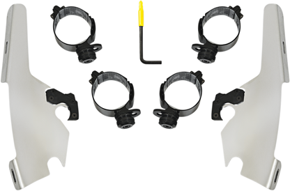 MEMPHIS SHADES Batwing - Mounting Kit - Polished - FLSB MEK2044