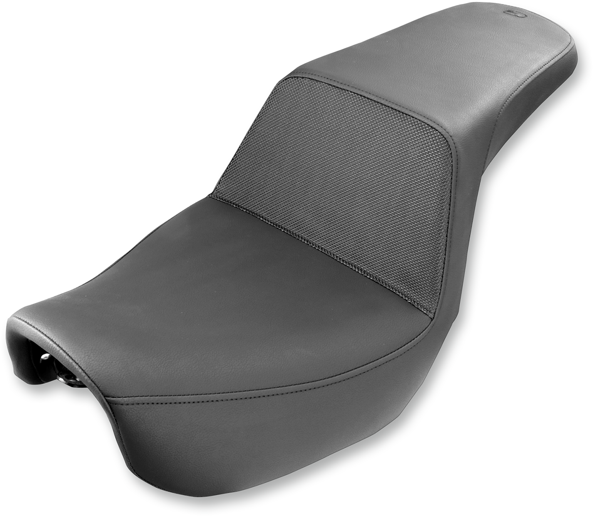 SADDLEMEN Step-Up Seat - Gripper - Black - Dyna 806-04-174