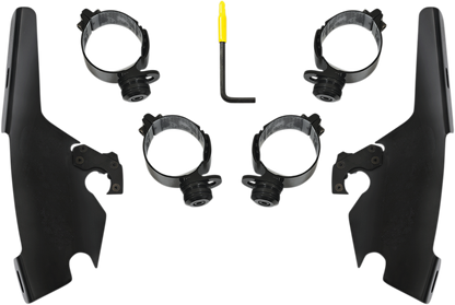 MEMPHIS SHADES Batwing - Mounting Kit - Black - FLSB MEB2044
