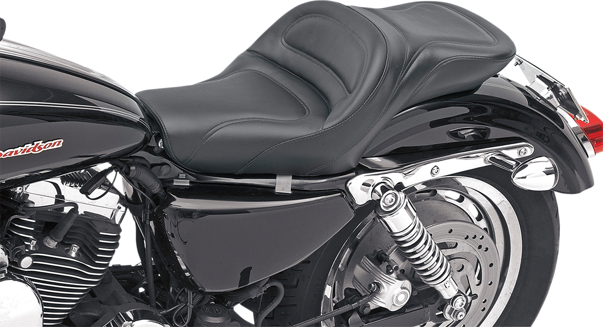 SADDLEMEN Seat - Explorer™ - Without Backrest - Stitched - Black - XL '04-'20 807-03-029