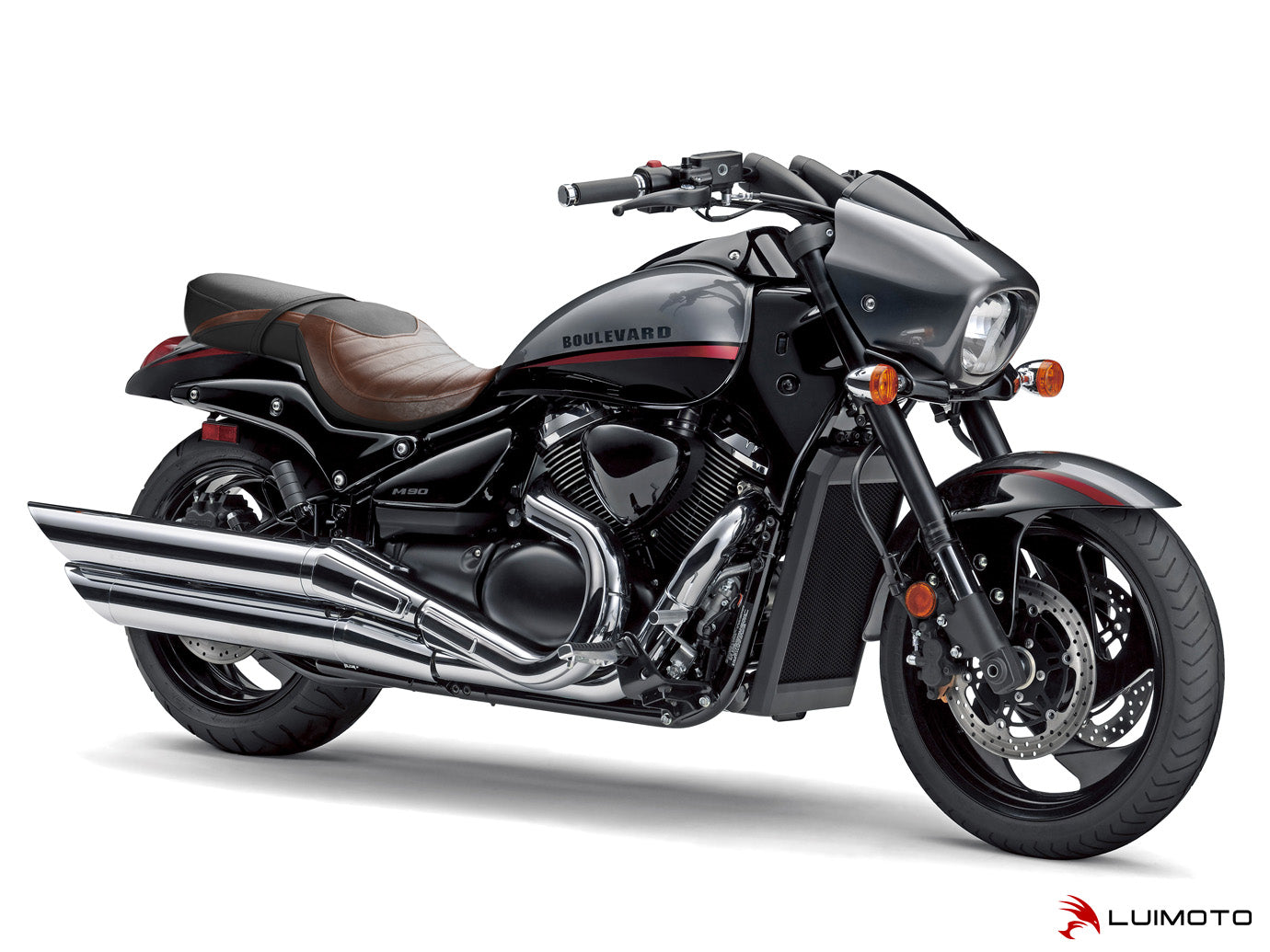 LUIMOTO (Sport Cruiser) Rider Seat Cover for the SUZUKI BOULEVARD M90 (09-19)