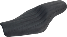 SADDLEMEN Knuckle 2-Up Seat - Ribbed - Black 807-11-047K