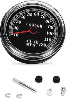 DRAG SPECIALTIES FL-'89-'95 Style 2240:60 Speedometer - Black Face 72423M