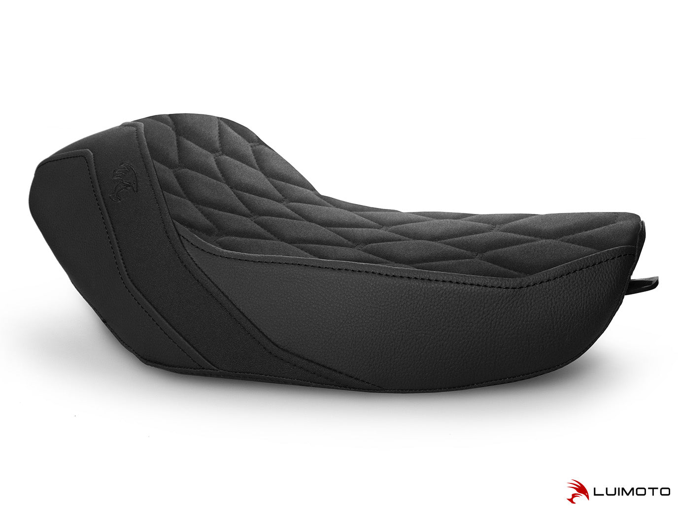 LUIMOTO (Hex-Diamond) Rider Seat Covers for the HARLEY DAVIDSON IRON 1200 (2018+)