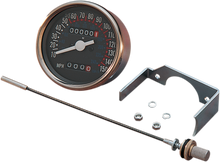 DRAG SPECIALTIES 3-1/8" Dash Mount 150 MPH Speedometer 72307