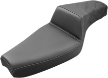 SADDLEMEN Step-Up Seat - Rear Lattice Stitch - Black - XL 807-03-173