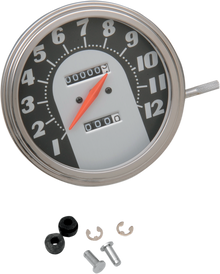 DRAG SPECIALTIES 5" MPH FL-Style 2:1 Speedometer - '62-'67 Black Face 72767M