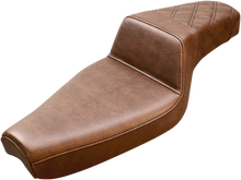 SADDLEMEN Step-Up Seat - Rear Lattice Stitch - Brown - XL 807-03-173BR