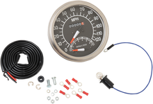 DRAG SPECIALTIES 5" MPH FL-'68-'84 Style 1:1 Speedometer with Tachometer - Black Face 71478M