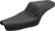 SADDLEMEN Step-Up Seat - Full Lattice Stitch - Black - XL 807-11-175