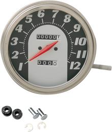DRAG SPECIALTIES 5" MPH FL-'62-'67 Style 1:1 Speedometer - Black Face 70846M