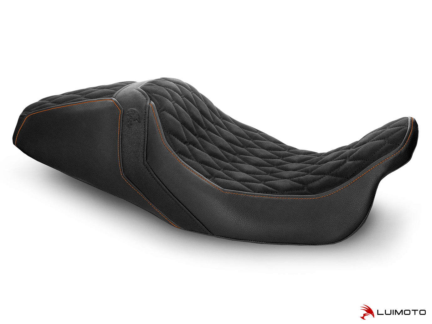 LUIMOTO (Hex-Diamond) Rider Seat Covers for the HARLEY DAVIDSON Road Glide / Street Glide (2011+)