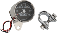 DRAG SPECIALTIES 2.4" MPH Mini LED Mechanical Speedometer/Indicators - Chrome Housing - Black Face - 1:1 21-6804DS1-BX15