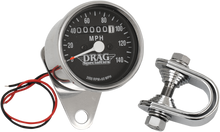 DRAG SPECIALTIES 2.4" MPH Mini LED Mechanical Speedometer/Indicators - Chrome Housing - Black Face - 2:1 21-6805DS1-BX15